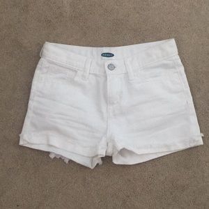 White Old Navy jean shorts